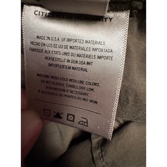 Citizens of Humanity Paloma women’s wide leg Trouser color green - Picture 5 of 7